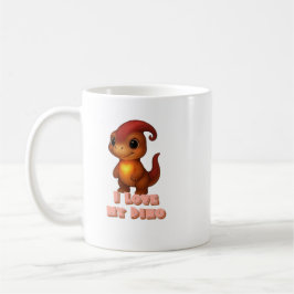I Love My Dino Becher Kammli mit Herz  Kaffemugg