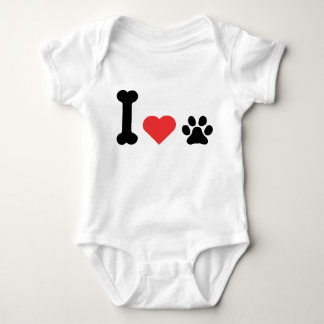 I Love My Dog Lover Baby Bodysuit Pet Parent Gift T Shirt