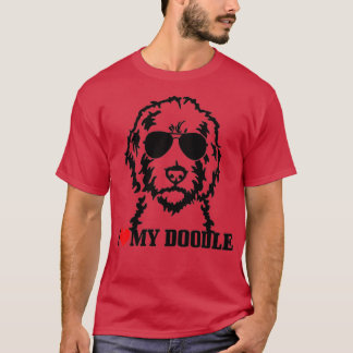 I Love My Doodle Goldendoodle Mom Labradoodle Dog  T Shirt