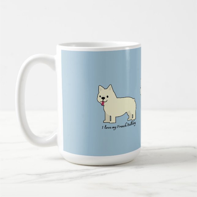 I love my French Bulldog Kaffemugg (Vänster)