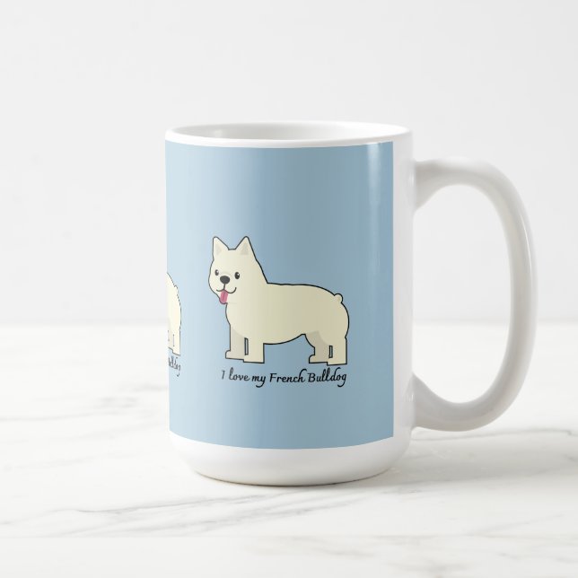 I love my French Bulldog Kaffemugg (Höger)