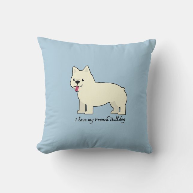 I love my French Bulldog Kudde (Framsida)