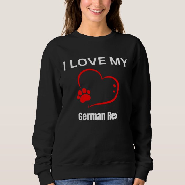 I love my german rex breed cat Cat T Shirt (Framsida)