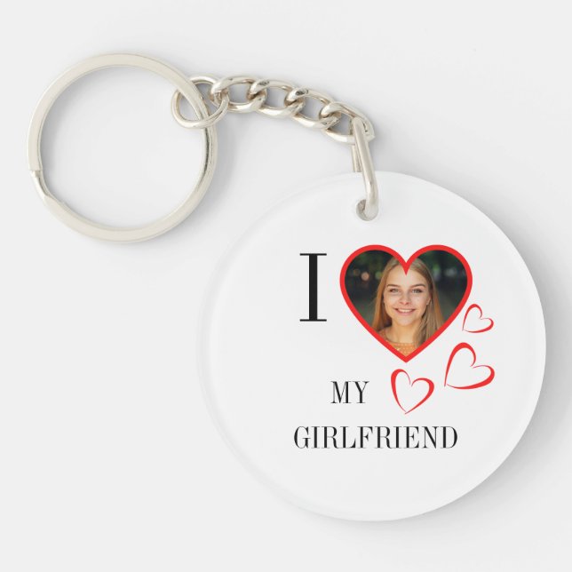  I Love My Girlfriend Custom Heart Your Photo (Framsidan)