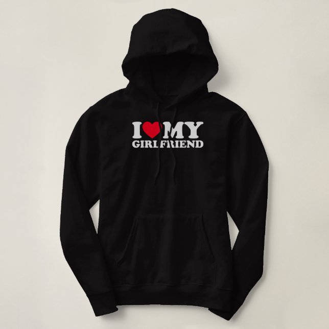I Love My Girlfriend I Heart My Girlfriend GF T Shirt (Design framsida)