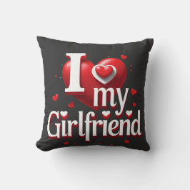I Love My Girlfriend T-Shirt ❤️ Kudde