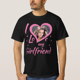 I Love my Girlfriend - T-Shirt personalisierbar