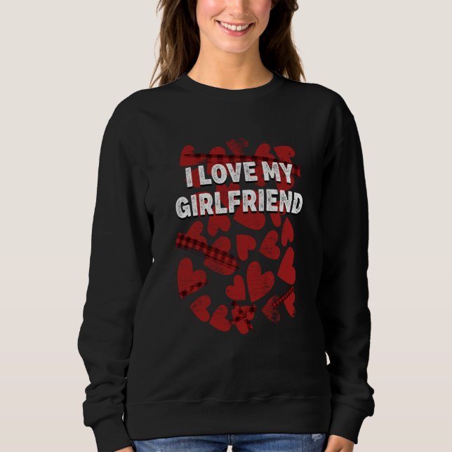 I Love My Girlfriend Valentines Day Humor  1 T Shirt (Framsida)