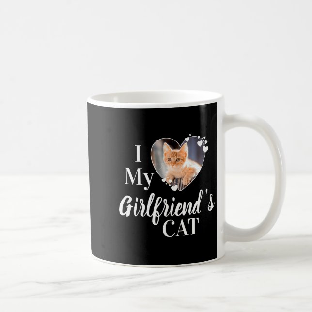 I Love My Girlfriends Cat Photo  Kaffemugg (Höger)