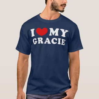 I Love My Gracie I Heart My Gracie vintage T Shirt