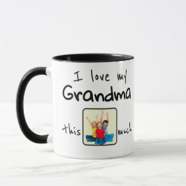 I Love my Grandma This Much Photo Christmas Mugg