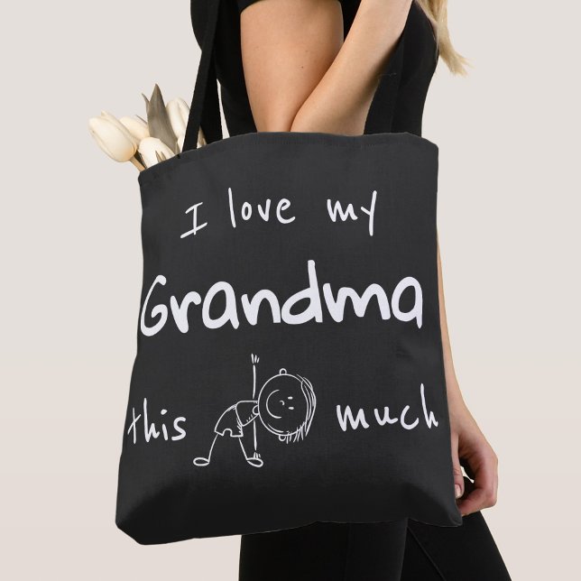 I Love my Grandma Typography Named Graphic Tygkasse (Skapare uppladdad)