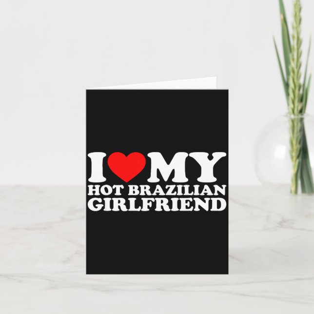 I Love My Hot Brazilian Girlfriend  Kort (Framsida)