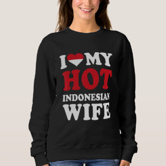 I love My Hot Indonesian Wife Funny Husband Gift T Shirt
