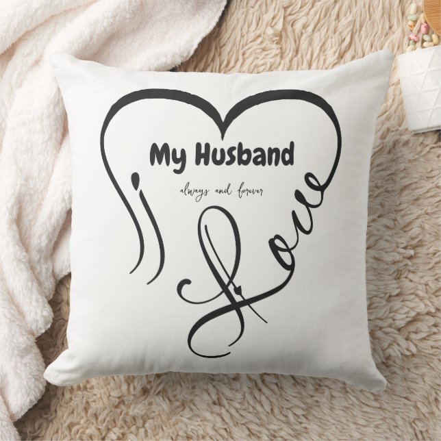 I Love My Husband • Always and forever Kudde (Filt)