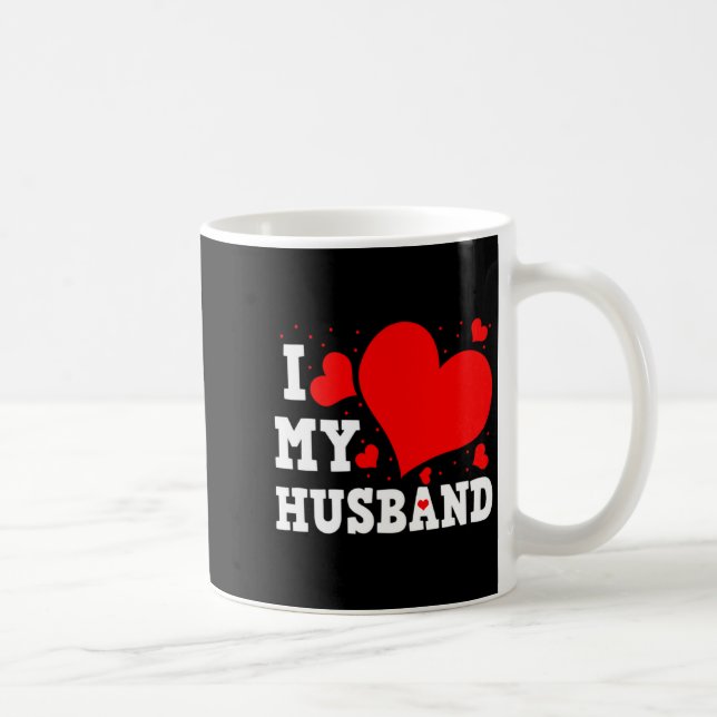 I Love My Husband Valentines Day Family Matching G Kaffemugg (Höger)