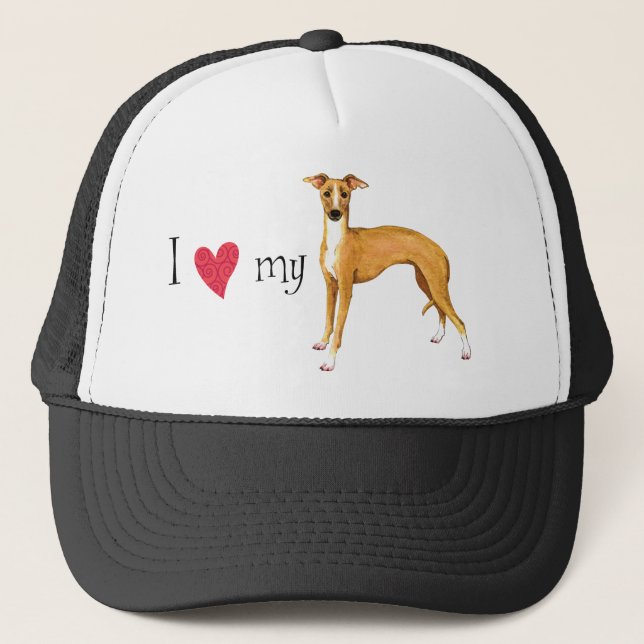 I Love my Italian Greyhound Keps (Framsida)