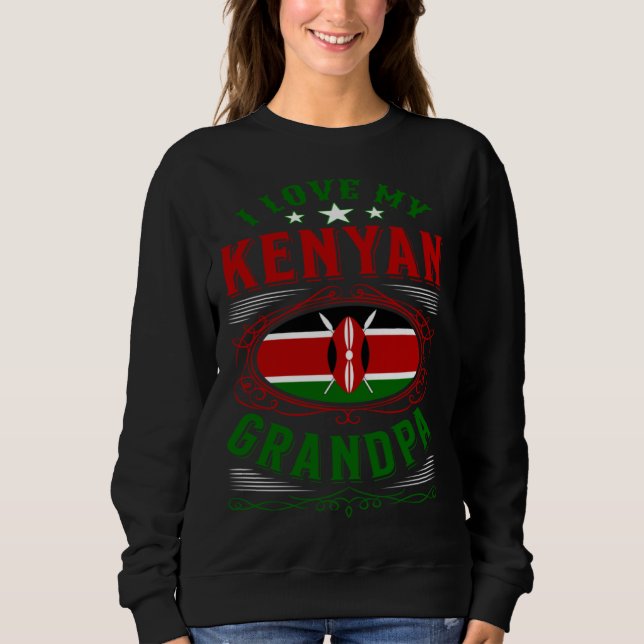 I love my Kenyan grandpa T Shirt (Framsida)