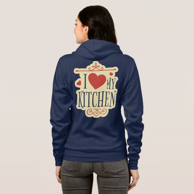 I Love My Kitchen T Shirt (Hel baksida)
