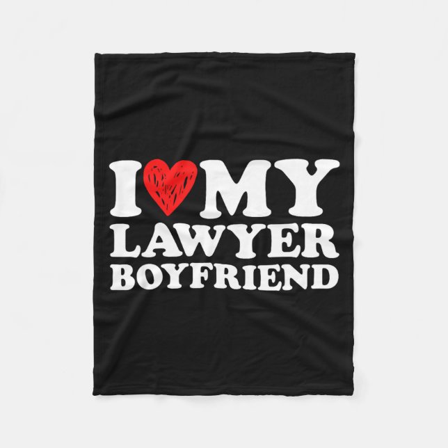 I Love My Lawyer Boyfriend Bf Valentines Day Women Fleecefilt (Framsidan)