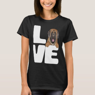 I Love My Mastiff Dog T Shirt