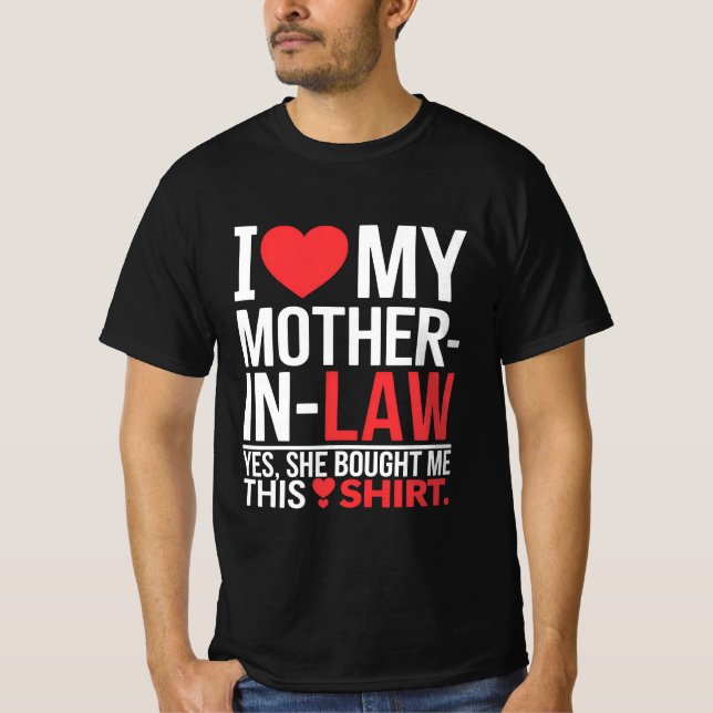 I love my mother-in-law t shirt (Framsida)