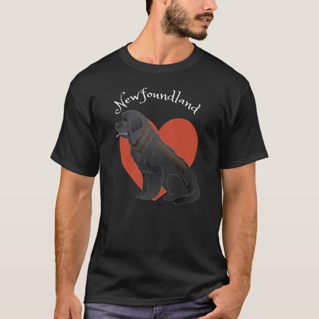 I love my Newfoundland! T-Shirt (Framsida)
