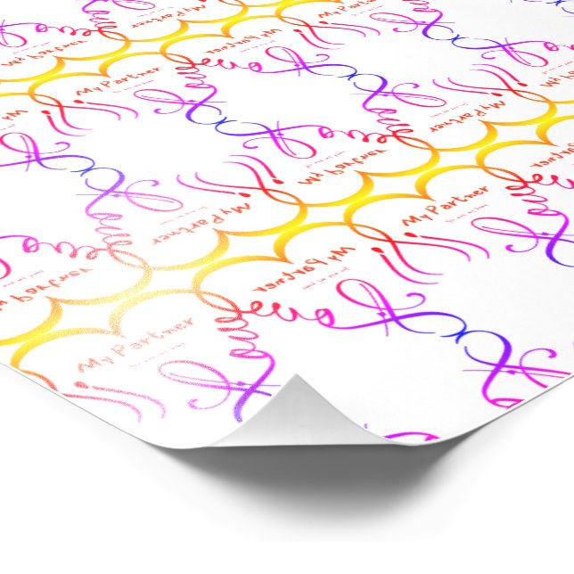 I love my partner • You are my home Fototryck (Hörn)