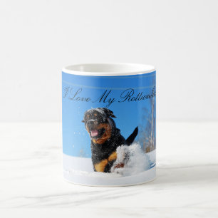 I Love My Rottweiler Mug Kaffemugg