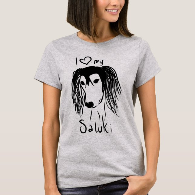 I love my saluki tee (Framsida)