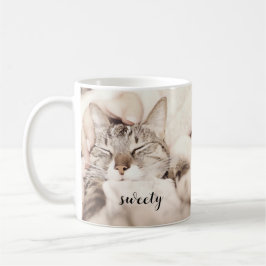 I love my sweet little cat photo kaffemugg