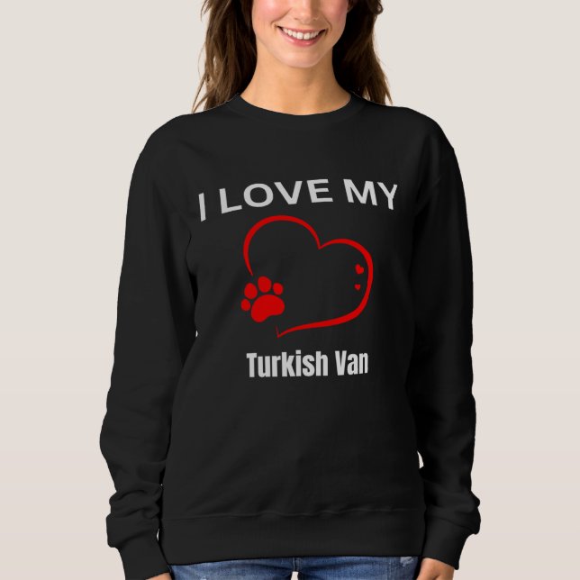 I love my turkish van breed cat Cat T Shirt (Framsida)