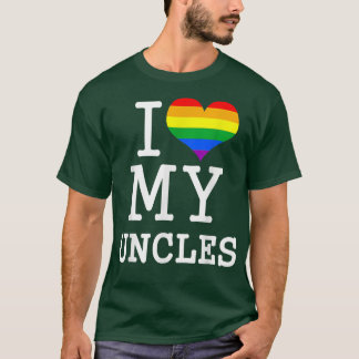 I Love My Uncles Pride Guncle Family Matching Gay  T Shirt