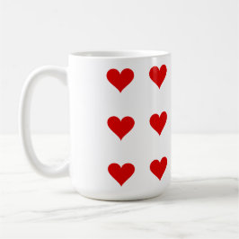I love my Valentine`s Day - Mug with hearts  Kaffemugg