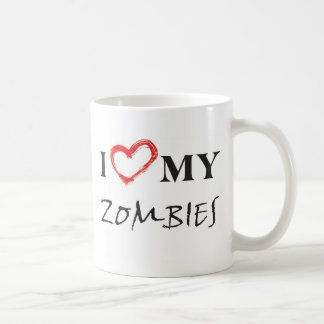 I love my zombies kaffemugg