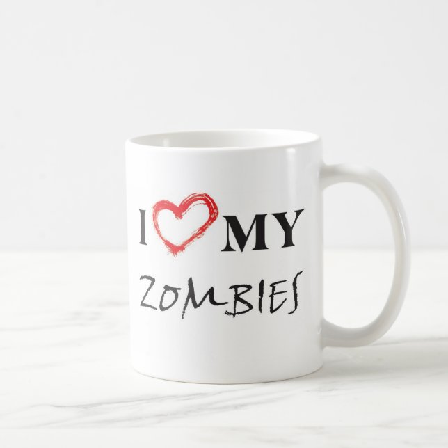 I love my zombies kaffemugg (Höger)