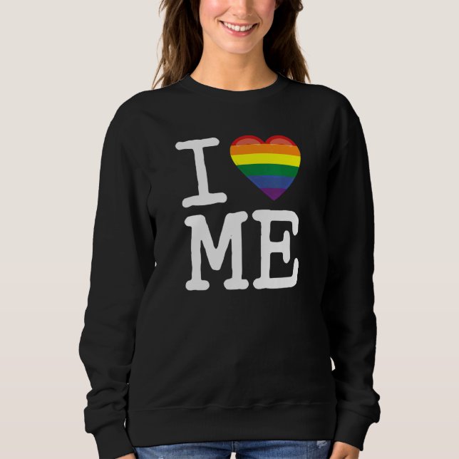 I Love Myself A Body Positive I Gay Homosexual Rai T Shirt (Framsida)