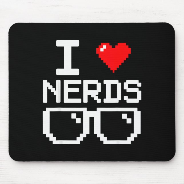I Love Nerds I Heart Nerds For Science Book Knowle Musmatta (Framsidan)