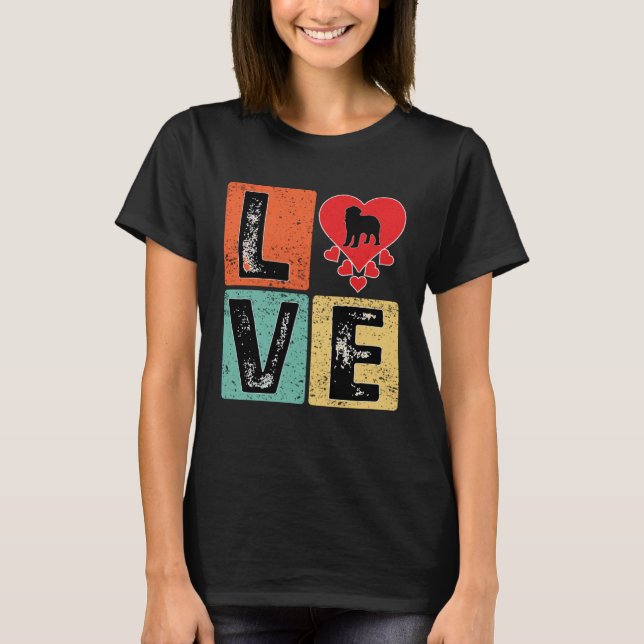 I Love Newfoundland Dog  Valentine s Day Newfoundl T Shirt (Framsida)