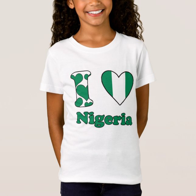 I love Nigeria Tee Shirt (Framsida)