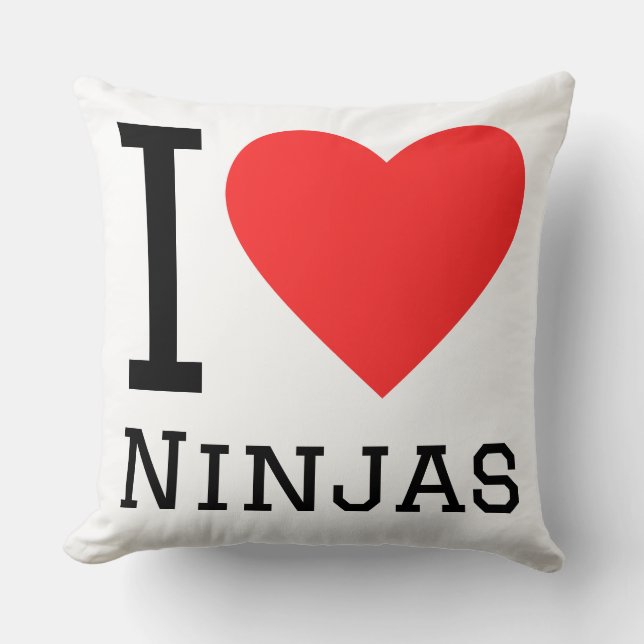 I love ninjas kudde (Framsida)