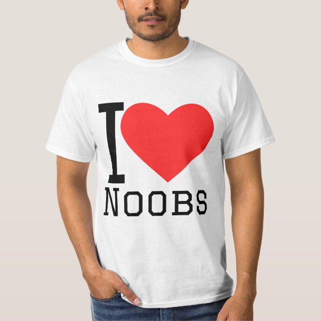 I love noobs t shirt (Framsida)