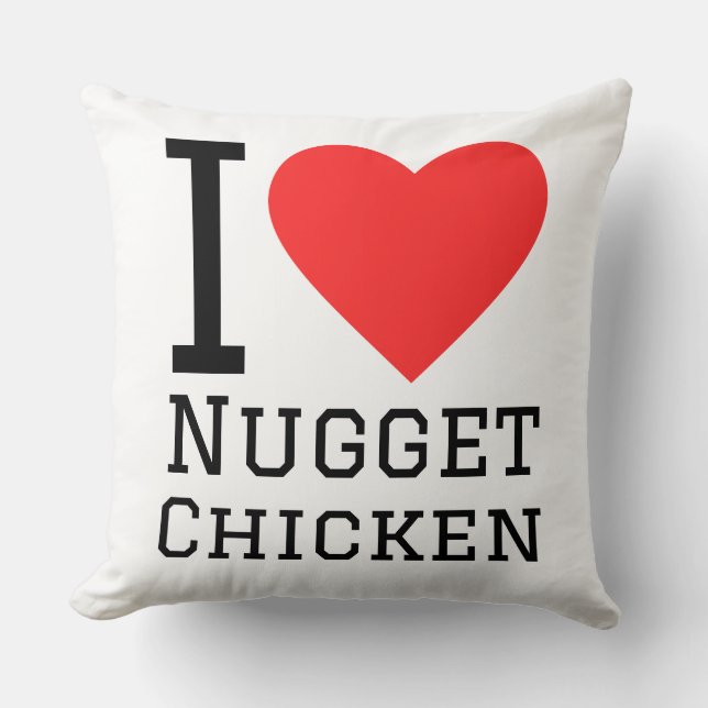 I love nugget chicken kudde (Framsida)