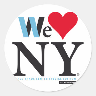 I LOVE NY, WE LOVE NY, DO YOU? RUNT KLISTERMÄRKE
