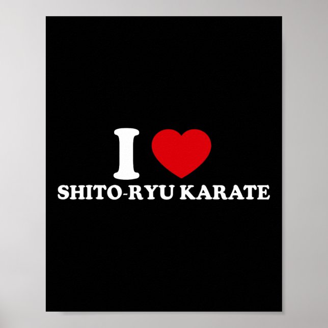 I Love O-ryu Karate  Poster (Framsidan)