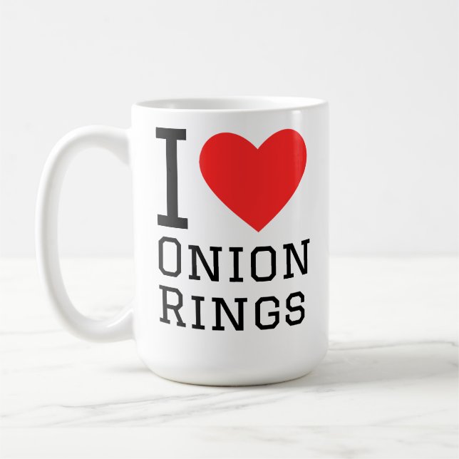 I love onion rings kaffemugg (Vänster)