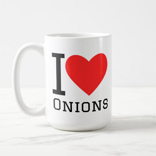 I love onions kaffemugg (Vänster)