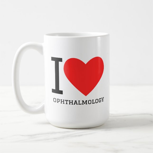 I love ophthalmology  kaffemugg (Vänster)