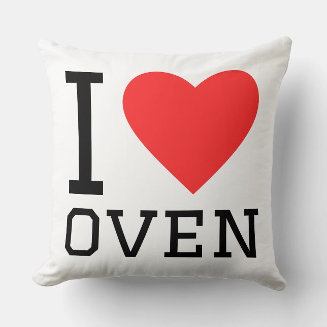 I love oven kudde (Framsida)