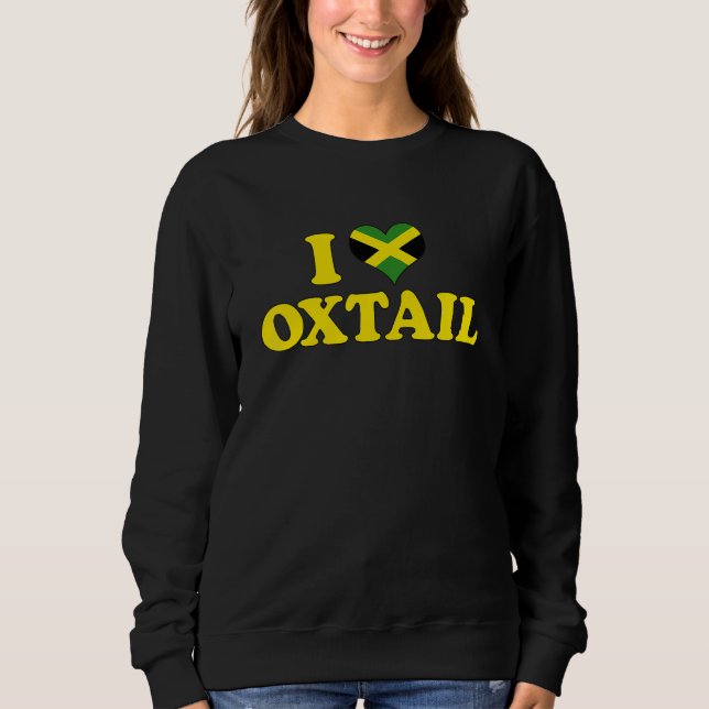 I LOVE OXTAIL Jamaica Food Best Cuisine  Reggae T Shirt (Framsida)
